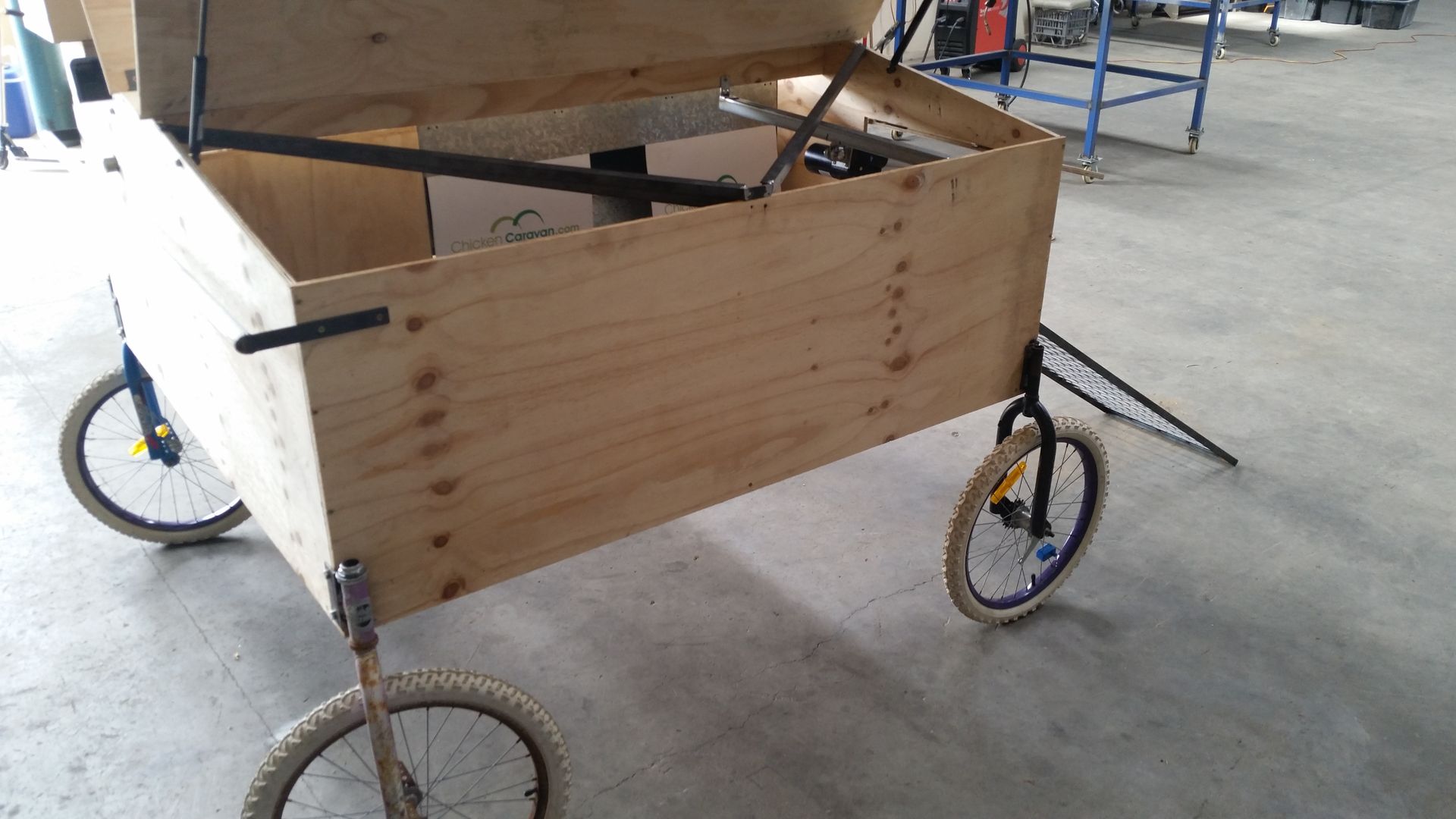 The proto type for the Chicken Caravan 30 concept Chicken Caravan 30 prototype
